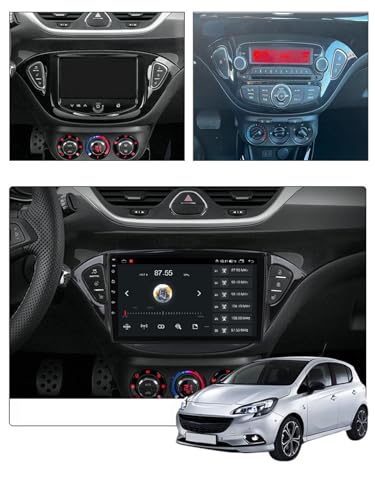 Estéreo 2 Din Android 13.0 para Opel Corsa E y Adam con pantalla multimedia de 9'' 2