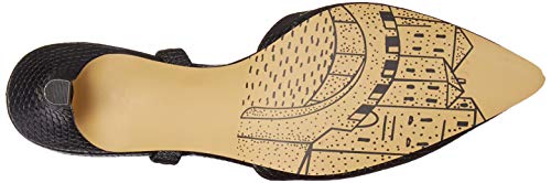 Bella Vita Sarah II Slingback Dress Shoe Pump, Black Snake, 8.5 W US4