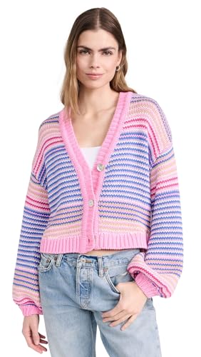 Show Me Your Mumu Good Karma Cardi, Multi Stripe Knit, X-Small at