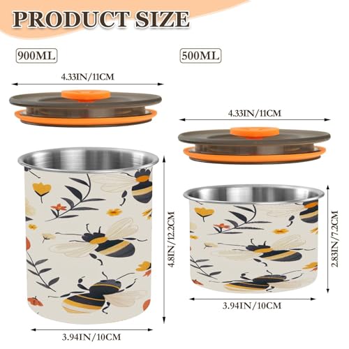 Contenedor de café al vacío sin aire Qilmy acero inox 30oz miniatura 3