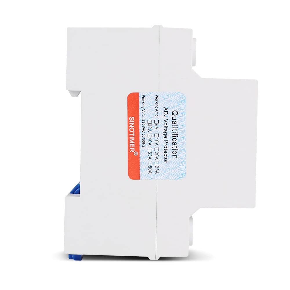 Disjoncteur,Disjoncteur Différentiel Trois industrielle phase AC 380V 80A Réglable Surtension Protecteur de récupération automatique Plus de sous-tension Potective périphérique (Size : 50A)