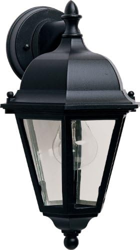Maxim Westlake-1 Light Outdoor Wall Lantern in Mediterranean Style-9.5 Inches Wide by 24 inches high-Black Finish