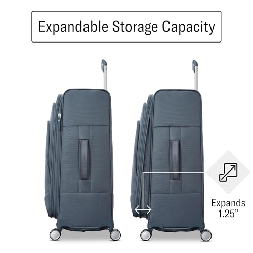 Samsonite UpLIFT Lightweight Medium Checked Softside Luggage with Spinner Wheels - Expandable - Airline-Approved, Polyester Soft Suitcase for Ultra Light Travel - Elemental Blue - image 6