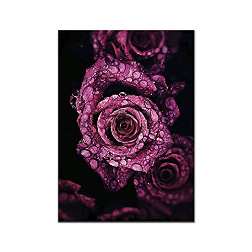 Art triptyque violet rose boho affiche murale scandinave 30x45 - 5