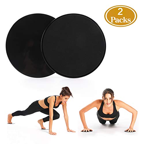 【2020 Update】 Core Exercise Sliders (Set of 2), Smooth Gliders Dual-Sided Design, Use on Hardwoo 【2020 Update】 Core Exercise Sliders (Set of 2), Smooth Gliders Dual-Sided Design, Use on Hardwoo