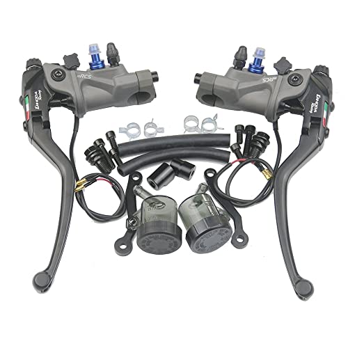 Brems Und Kupplungshebel Radiale Montagebremskupplungspumpe geschmiedet Aluminium-Hauptzylinderkupplung Motorrad Kupplungshebel (Color : 1 pair pump)