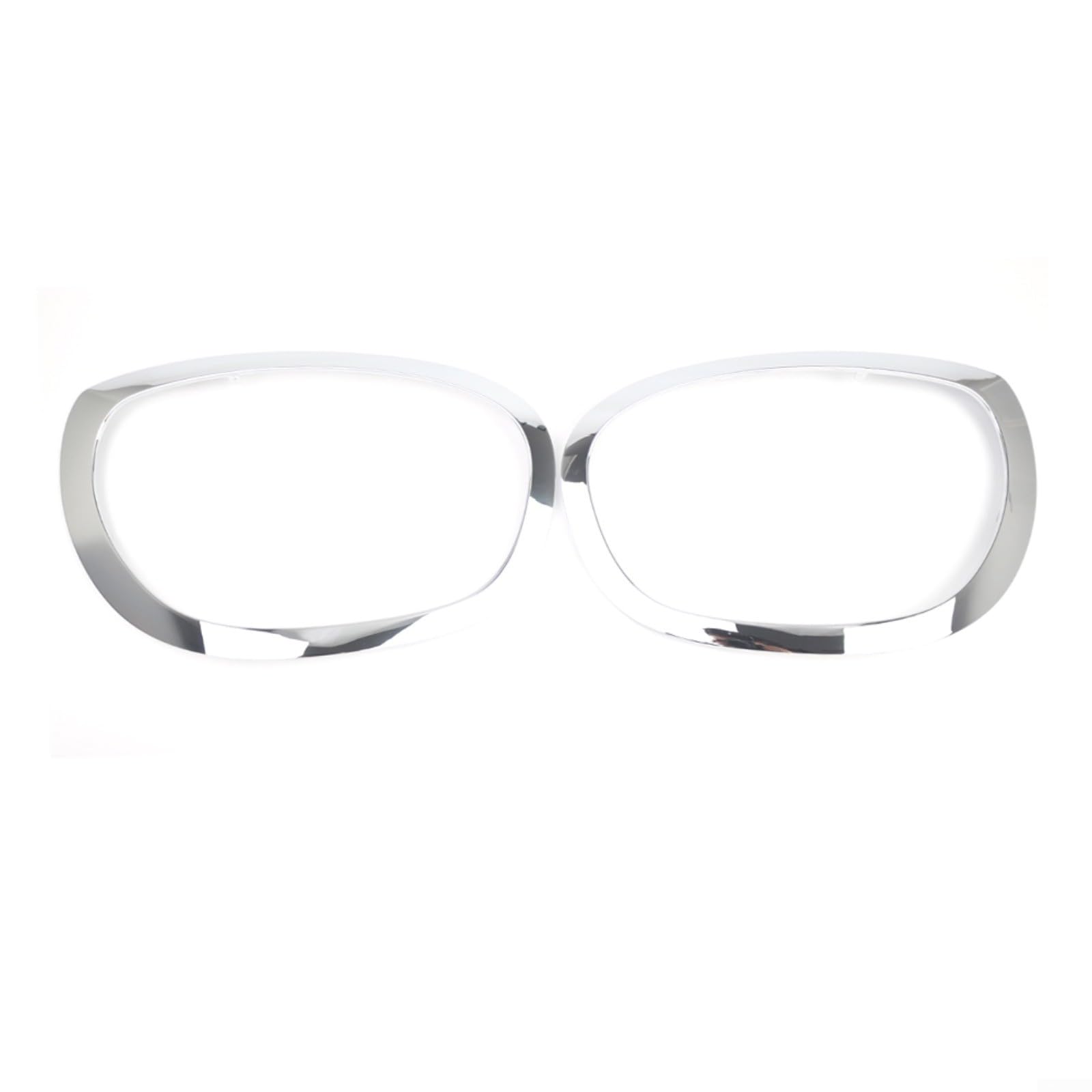 Confezione da 2 lunette per fari ad anello per Mini F60 F61 per Countryman 2017-2023, telaio esterno in ABS argento, ricambio 51137388117 51137388118