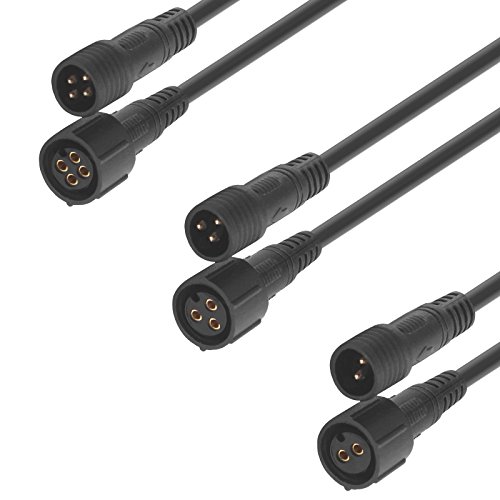 wasserdichte KFZ Steckverbindung in verschiedenen Ausführungen (Anzahl Pole: 2 - Länge: 200cm)