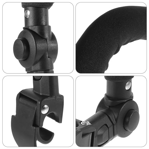 Image of Toddmomy Baby Stroller Armrest Extension Belt Adjustable Sponge-Padded Stroller Handle Bar Extender Replacement Bumper Bar Accessory for Toddler Pushchair 16.92 X 11.41 X 1.18 in