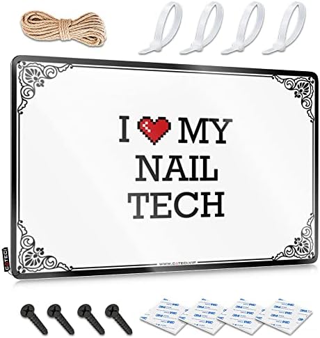 Cool Room Accessories for Teens Boys I Love My Nail Tech Tin Sign Funny Camping Signs Funny Outdoor Decor(20X30CM) image 5