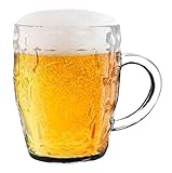 🍺 DAS DURCHSICHTIGE GLAS BETONT SCHÖN DIE FARBE DES BIERS, WOBEI DAS GENIEßEN NOCH SCHICKER UND FEIERLICHER WIRD. Das Volumen beträgt 520 ml und seine Maße 9,5x13,5x12,5 cm. Es bleibt Ihnen also nichts anderes übrig, als dieses einzigartige Bieraccessoire zu erwerben, um sich dann auf dem Balkon oder auf der Terrasse nach einem schweren Tag zu erholen!