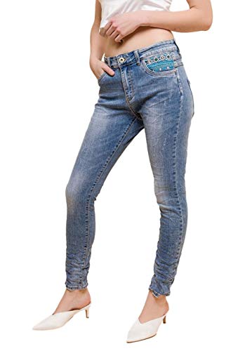 Preisvergleich Produktbild Jewelly Baggy Damen Jeans Stretch Denim Skinny JW6218 XL / 42