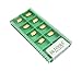 DLTOOLS Industrial GTN-2(SP200) CVD Coated(Yellow) CNC Grooving Carbide Inserts Cutting Tools for Steel,10pcs