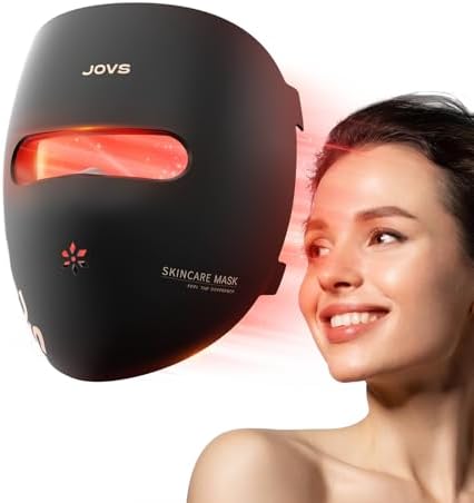 JOVS LED Light Therapy Face Mask, Wireless Red Light Therapy Mask...