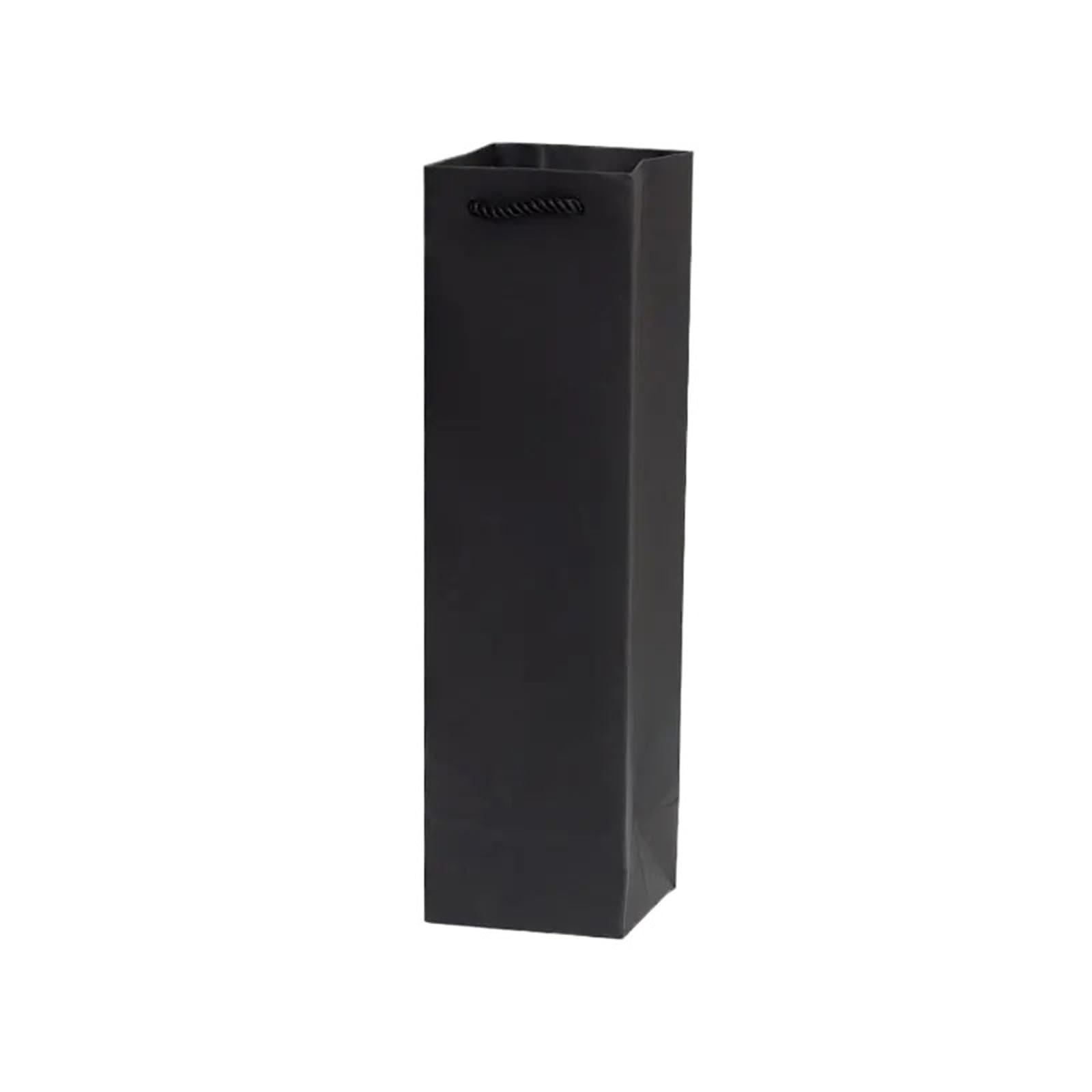 10/20 bolsas de regalo de vino con cordón con asas, a prueba de fugas, papel kraft, reutilizables, aptas para viajes, Navidad (negro, 20 unidades)