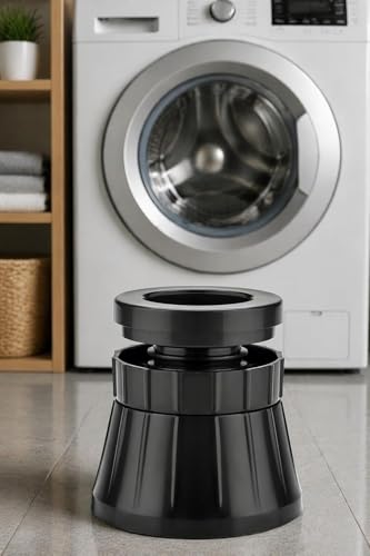Image of Cool BIT Anti-Vibration Pads for Washing Machine | Heavy Duty Shock Absorbing & Noise Reduction Rubber Pads | Extra Large Adjustable Stand for Front & Top Load Washer, Dryer & Refrigerator (4 Pack)