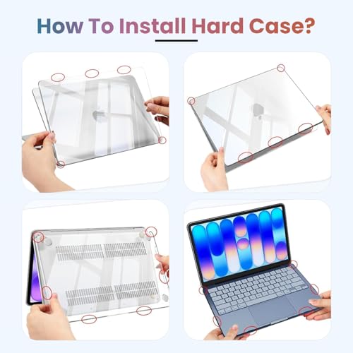 Image of Dyazo MacBook Neo 13 Inch Case (2026 Release, Model A3404) with A18 Pro Chip & Liquid Retina Display | Slim Transparent Hard Shell Protective Laptop Cover | Scratch Resistant Crystal Plastic Case