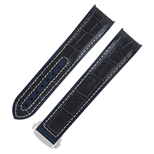 Bracelet Omega Seamaster 21mm caoutchouc cuir nylon avec boucle pliante