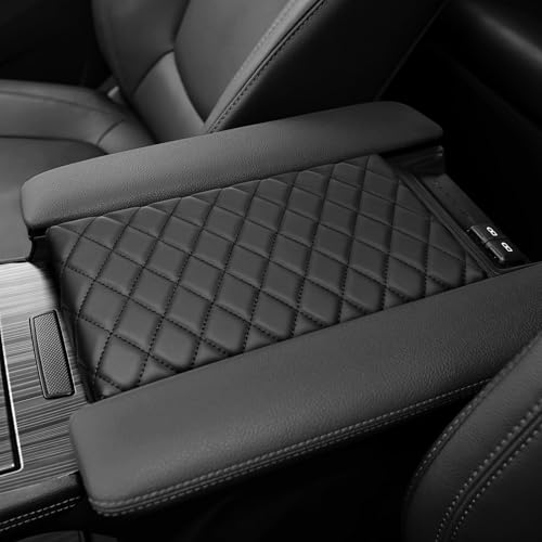 BILOPER Car Center Console Cover Compatible with Toyota Sienna 2021-2025 2026 Accessories Microfiber Leather Car Armrest Box Pad Console Armrest Box Lid Protector Custom Interior Accessories
