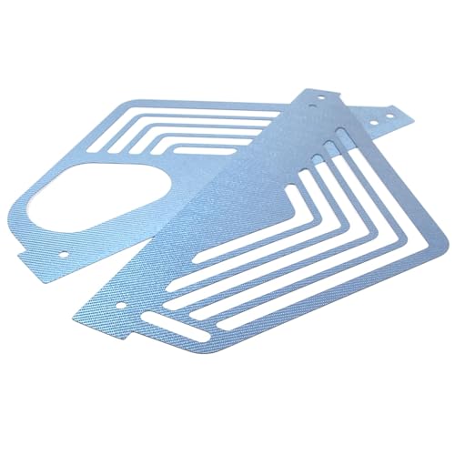 Image of TOYCIDFG Engine Bay Panel Cover Compatible with C8 Corvette 2020-2025 Aluminium Interior Body Part Accessories Left Right Splash Shield Oxidation Case Guard (Carbon Fiber - Blue)