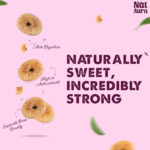 Image of Nut Aura 200 gms Figs | Healthy digestive snack | Naturally sweet dried anjeer | Rich in fiber & antioxidants | Ideal for snacking, baking, wellness
