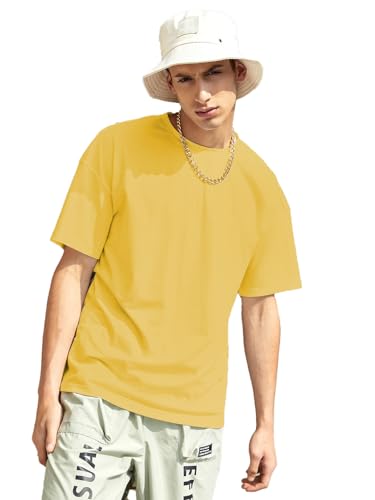 Image of KOTTY Men's Cotton Blend Regular Fit T-Shirt|Casual Wear|Lightweight Breathable