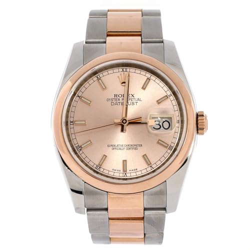 Pre-Loved Oyster Perpetual Datejust Automatic Watch Stainless Steel and Rose Gold 36