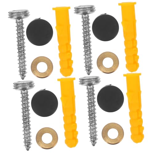 FUNOMOCYA 20-piece Decorative Caps Nails Plastic Screw Cap Covers Easy Mounting Hardware for Mirrors Glass Furniture