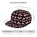 Unisex Adult Pink Flamingo Art Baseball Cap Snapback Dad Hat for Camping Golf Outdoor Activities, Fashionable Adjustable Snap Military Cap, One Size Fits Most