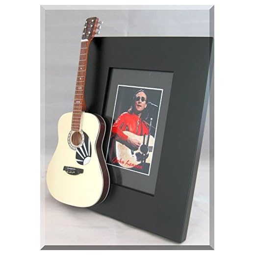 JOHN LENNON Marco de guitarra miniatura Martin D-28 75 aniversario