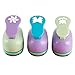 SiCoHome Scrapbooking Punches,Pack of 3,Rose/Bowknot/Flower,Easy to Use,Kid Cut DIY Handmade Paper Hole Punches for SiCoHome Scrapbook