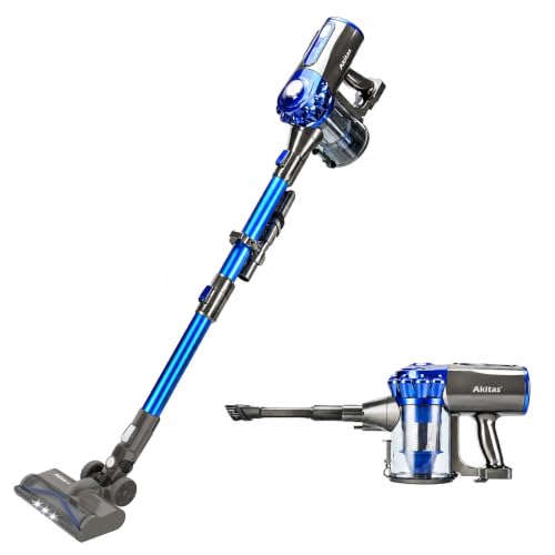 Akitas V8 Aspirapolvere Senza Fili 3 in 1, Leggero 22.2V...