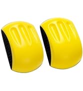 Shawya 2 Pack 5 Inch Mouse Sanding Block Hand Sanding Block Hook and Loop Sanding Block for Woodw...