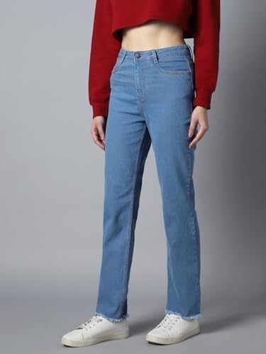 Image of HIGH Star Women's Straight Fit Mid Rise Jeans