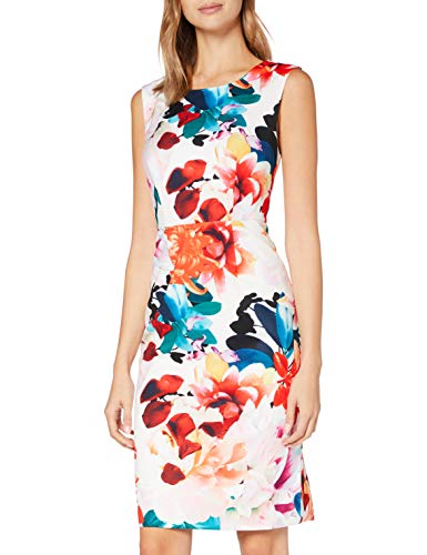 Gina Bacconi Women's Salma Floral Sheath Dress Vestido de cctel, Multicolor, 42 para Mujer