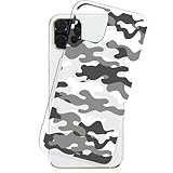 SmaSmaSweets arrows We2 FCG02 ケース [デザイン:4.モノクロ迷彩/クリアケース] 迷彩パターン 迷彩 ミリタリー カモフラ スマホケース ハード カバー アロウズwe2 fcg02