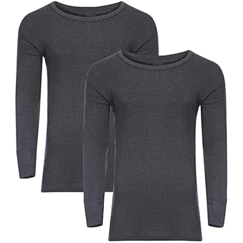 adam & eesa® Thermal Long Sleeve Top - Full Sleeve Adults Quick Dry Underwear Warmers - Warm Baselayer for Running Workout Pack of 2 in Sizes S M L XL XXL Cover