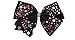 Jojo Siwa Bow Large Signature Collection - Black with Gems and Rhinestones w/Rhinestone Center