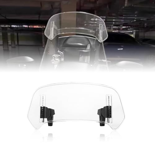 ZKSJFU Deflector Cupula Moto para Kawasaki Versys650 Versys 650 Vulcan 650 S, Motocicleta Ajustable Clip En Parabrisas Deflector De Viento, Motorcycle Windshield Extension Accesorios,C-280