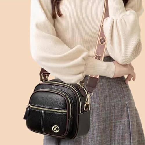 Gpmsign Leather Bag, Women Multifunctional Stylish Compartment Shoulder Strap Leather Bag, Women Stylish Small Crossbody3
