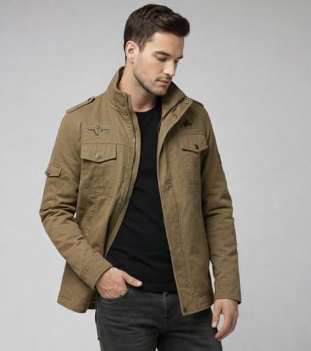 Image of L'MONTE Imported Casual Cotton Fur Winter Jacket for Men
