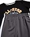 Pro Athlete Boys Pant Set - 2 Piece Tracksuit with Short Sleeve Graphic Tee and Tricot Jogger Sweatpants for Boys (8-16), Size 8, Black/Grey All Star
