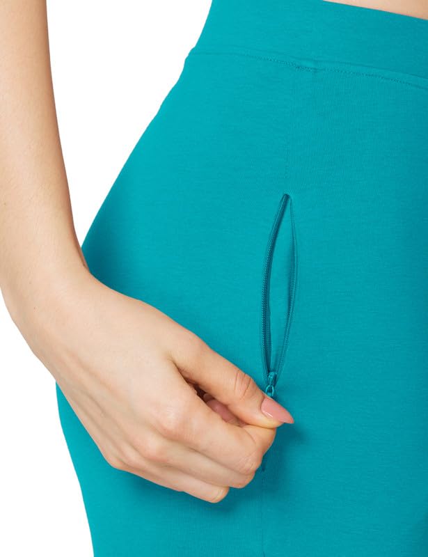 Image of VSTAR PL02 Women Ankle Length Stretchable Slim Fit Leggings with Secured Side Pocket | Moisture-Wicking | Soft Waistband & Cotton-Elastane Fabric