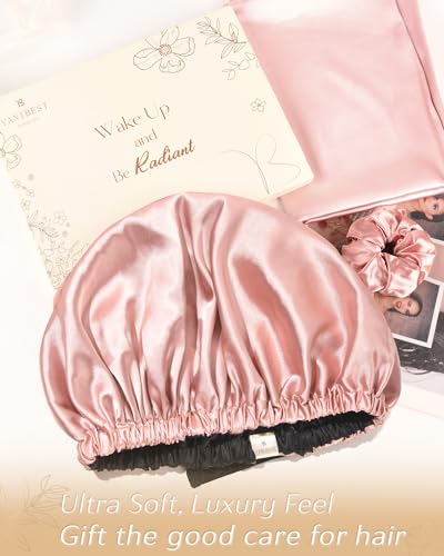 YANIBEST Satin Bonnet Silk Bonnet Hair Bonnet for Sleeping Hair Bonnets for Women Curly Natural Hair