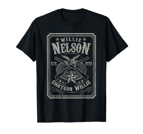 Willie Nelson - Retro Shotgun Willie Tee T-Shirt