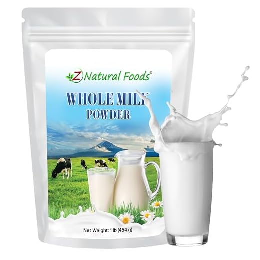 Powdered Whole Milk - Shelf Stable Dry Milk Powder - Dried For Emergency Long Term Food Storage - Great For Cooking, Baking, Cereal, Coffee, & Tea - Non GMO & Gluten Free - 1 lb