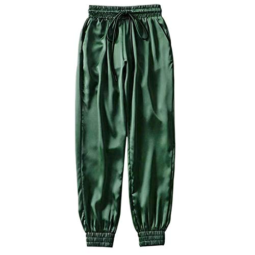 Pantaloni della Tuta da Donna Pantaloni della Tuta da Donna Salopette da Donna in Raso Pantaloni Larghi Larghi da Pista Casual da Donna Tuta da Joggin