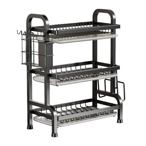 Kitchen Sink Storage Rack - Sponge Holder for Faucet, Sink Storage Shelf | Stable Kitchen Drainer, Organizes Cleaning Products, Sponges and Soaps, Co