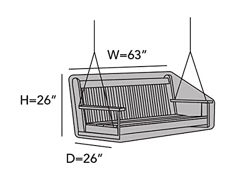 Covermates Outdoor Swing Cover - Light Weight Material, Weather Resistant, Elastic Hem, Seating And Chair Covers-Green #TOP1
