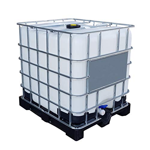 KLAREWO 1000 l IBC Wassertank Container Regenwassertank GFK Kunststoffpalette GESPÜLT KLAREWO 1000 l IBC Wassertank Container Regenwassertank GFK Kunststoffpalette GESPÜLT